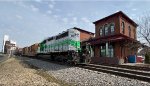 WE 6987 is on its way to Akron's Brittain Yard.